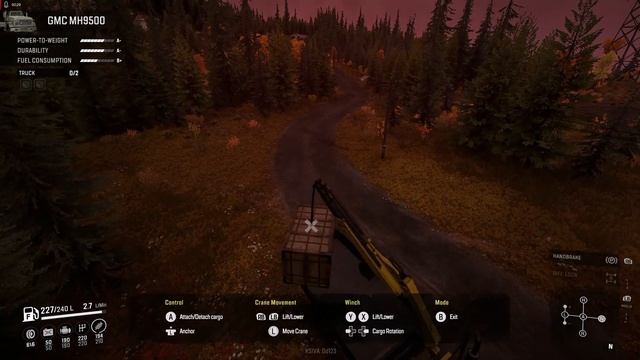 Snow Runner EP 12 how to operate the crane смотреть онлайн