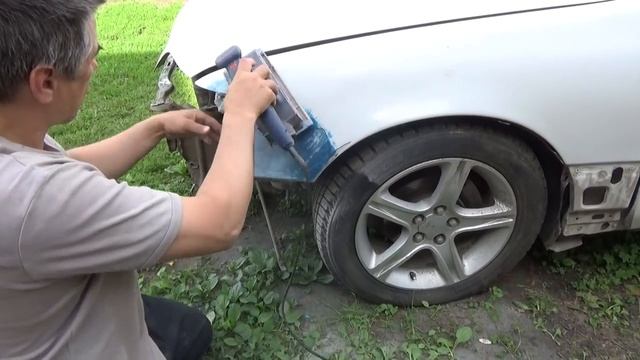 Тойота Аристо (Toyota Aristo) ,покраска ч №5. смотреть онлайн