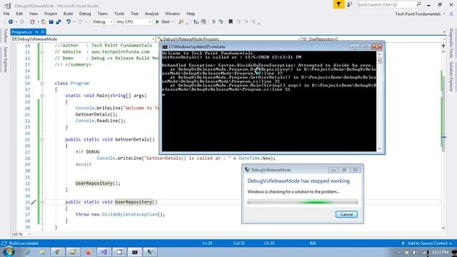 Debug vs Release Build Mode | Visual Studio Tips and Tricks #techpointfundamentals смотреть онлайн