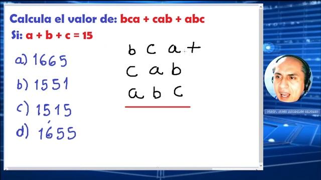 CALCULA EL VALOR DE BCA + CAB + ABC смотреть онлайн