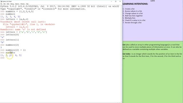 Lists and List Functions in Python смотреть онлайн