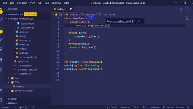 ES6 Tutorial Bangla ! ECMAScript 6 #34 constructor смотреть онлайн