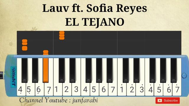 Lauv ft Sofia Reyes - EL TEJANO - melodika instrumental смотреть онлайн