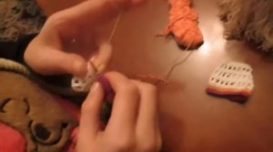 Вязаная игрушка Коза