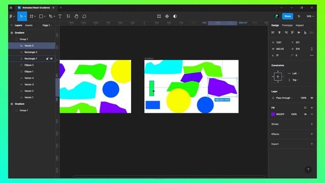 Create Animated Loop Mesh Gradient in Figma | Design UI Background | UI Design Tutorial смотреть онлайн
