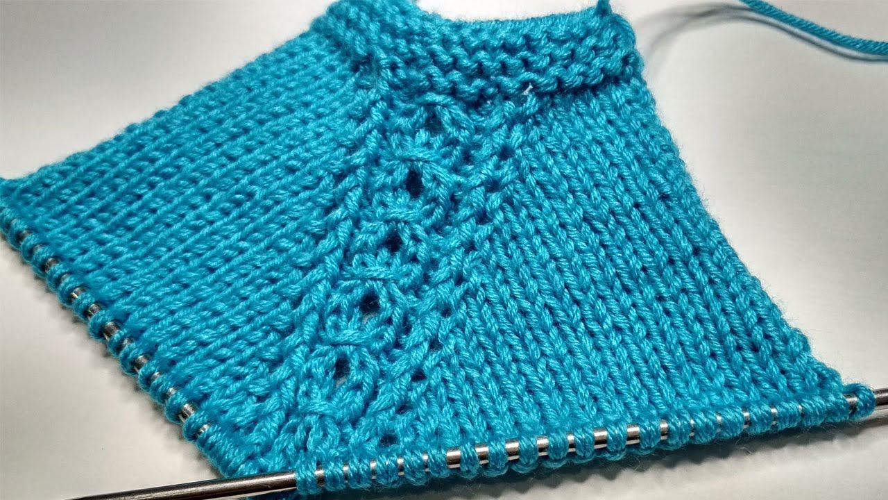 Регланная линия спицами сверху. Красивая линия реглана из 7-ми петель смотреть онлайн