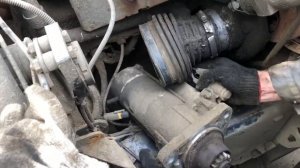 Замыкание проводов на стартере. Замена стартера MAN TGA