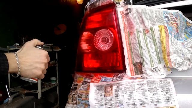 Лада Приора ,покраска фар тонировочным лаком смотреть онлайн