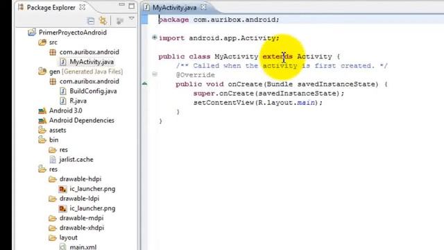 Estructura: 2 carpeta src y actividades смотреть онлайн