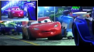 Cars 3 original crash scene vs Movie