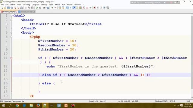 PHP Programming Tutorial - 9 - IF ELSE - IF Statement | Hindi смотреть онлайн