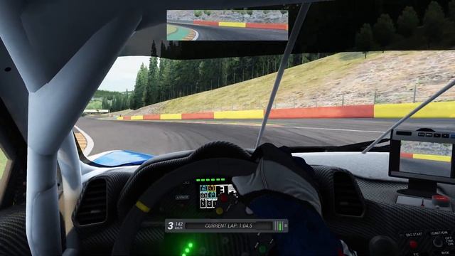 Spa 2:15.409 with CONTROLLER on Ferrari 458 GT2 - Assetto Corsa (2K 60FPS) смотреть онлайн