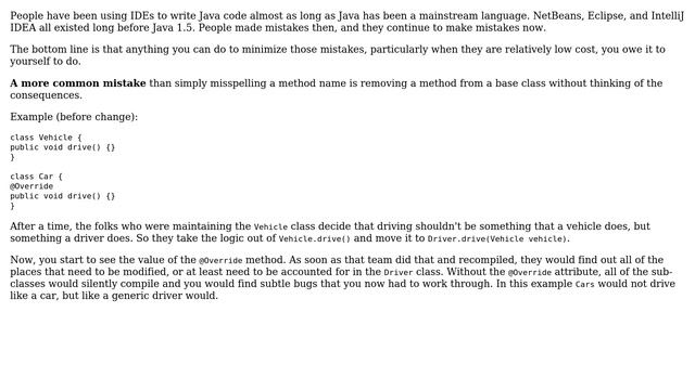 Software Engineering: Is Java's @Override annotation still good practice in these modern times? смотреть онлайн