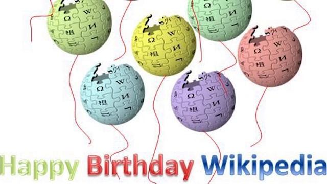 День Рождение Википедии, 15 Января, праздник, поздравительная видео открытка, Wikipedia's birthday смотреть онлайн