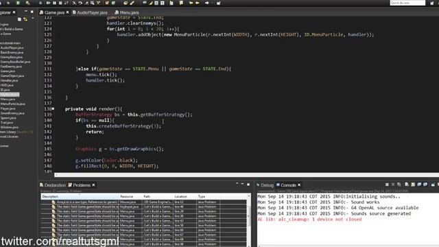 Java Programming: Let's Build a Game #12 смотреть онлайн