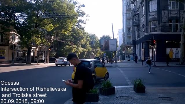 Одесса. Перекресток Ришельевской и Троицкой улиц / Intersection of Rishelievska and Troitska street смотреть онлайн
