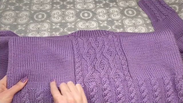 Джемпер«Фиалка».Рассказ-описание. смотреть онлайн