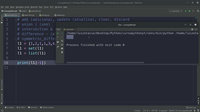 Sets em Python (Conjuntos) - Aula 22 смотреть онлайн