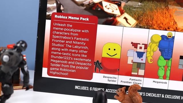 Roblox Series 8 Mystery Boxes And Meme Pack's Mega Noob Jazwares смотреть онлайн