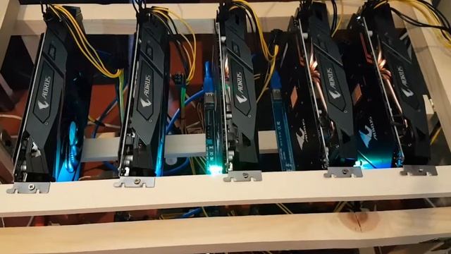 RX580 5шт и ужасный монстр на 2200w