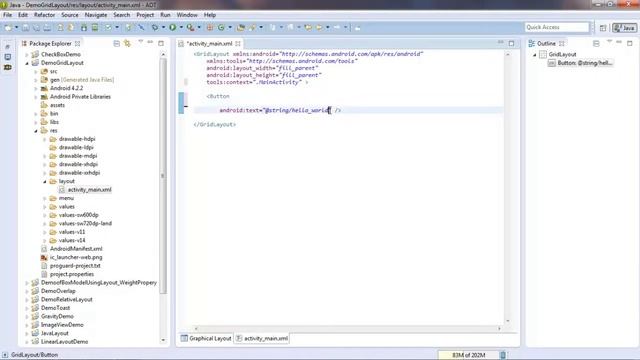 GridLayout in Android смотреть онлайн