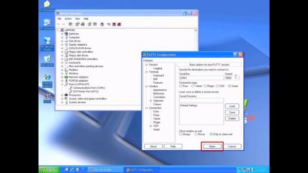 How to use Putty to Connect with a Serial Console Cable