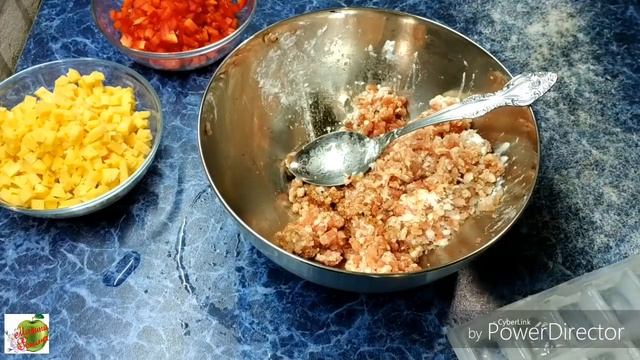 Мясной хлеб с сыром и сладким перцем смотреть онлайн