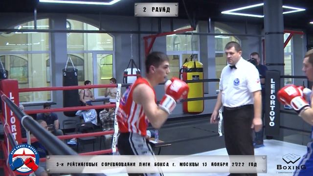 3-е рейтинговые бои Лига бокса г. Москвы – 13.11.22 г. до 71 кг. смотреть онлайн