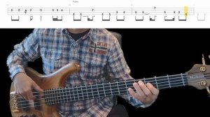 Gloria Gaynor - I Will Survive Bass Cover with Playalong Tabs in Video