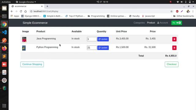 Delete & Update of Cart Item | Ecommerce Application Development in Django In Nepali | Part-5 смотреть онлайн