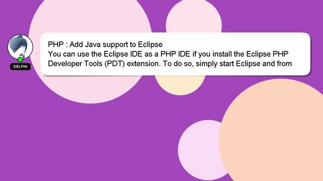 PHP : Add Java support to Eclipse смотреть онлайн
