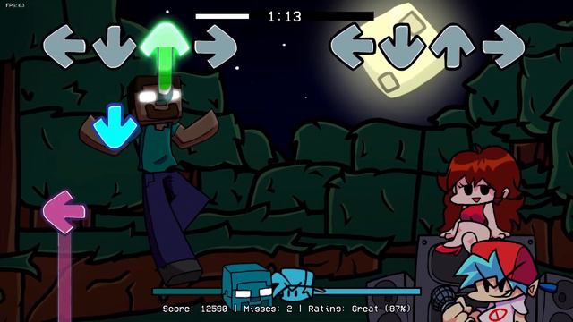 ХАГГИ И ХЕРОБРИН ПРОТИВ ЗАКИ - Friday Night Funkin' - Vs Huggy Wuggy, Herobrine смотреть онлайн
