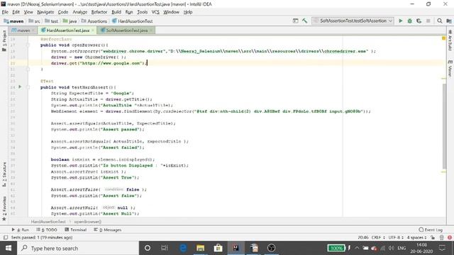 Selenium I Hard and Soft Assertions in TestNG смотреть онлайн