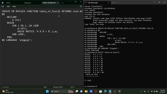 PL/PGSQL Stored Functions Revision Part-1 смотреть онлайн