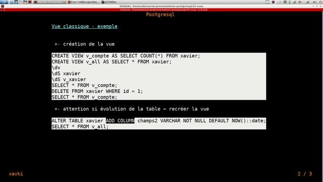 POSTGRESQL - 14. Vues classiques ou matérialisées ?? смотреть онлайн