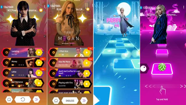 Wednesday Addams Dance Jenna Ortega। Megan (M3gan) Elsa Let It Go। Enid Sinclair। Tileshop EDM RUSH