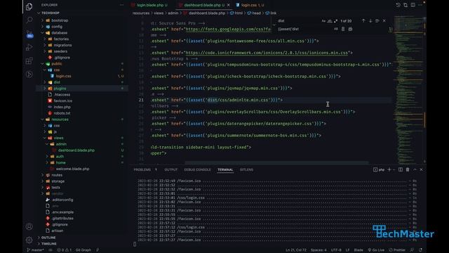 Techshop Project #15 - Chỉnh sửa giao diện bằng template (2) | PHP Laravel Fullstack | TechMaster смотреть онлайн