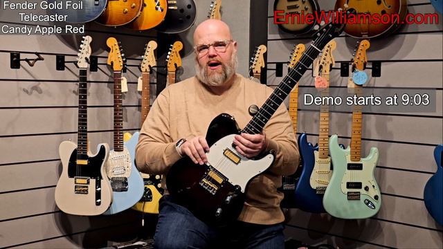 The Sound of the Fender Gold Foil Telecaster in Candy Apple Red: Demo and Tone Test смотреть онлайн