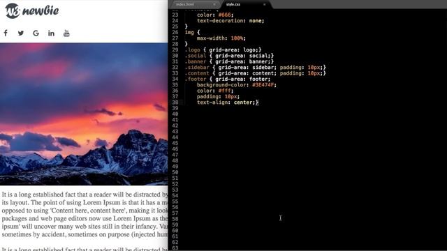 CSS Grid Responsive Website - HTML5/CSS3 Tutorial смотреть онлайн