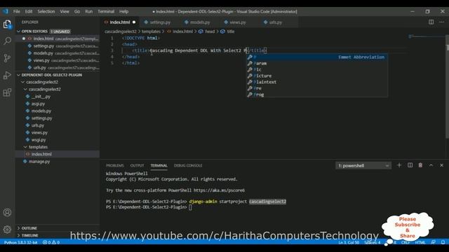 Django Python With Select2 Dependent Cascading Dropdown List смотреть онлайн