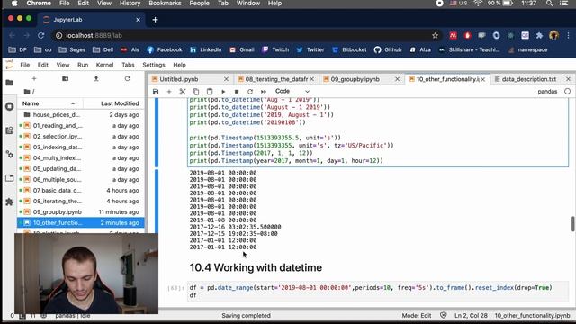 L40 Python Machine Learning Course | Pandas sort смотреть онлайн