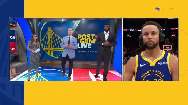 Steph Curry (24-Pts) talks after lead Warriors win over Rockets 106-95 смотреть онлайн