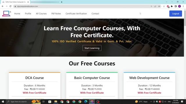 Free Computer Course With Free Certificate | 2023 | in Hindi смотреть онлайн