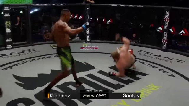 СЛОМАЛ НОГУ ЛОУКИКАМИ | Олег Кубанов vs Эдиван Сантос | OPEN FC 30 смотреть онлайн