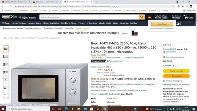 ? ¡Oferta Amazon! Microondas Bosch HMT72M450 barato 62,77€ ¡13 DTO! Opinión | Descuento ? смотреть онлайн