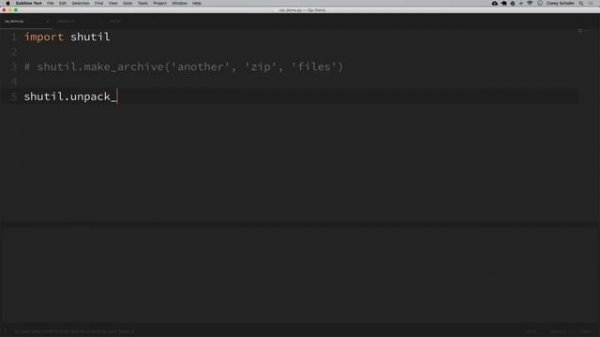 Python Tutorial: Zip Files - Creating and Extracting Zip Archives