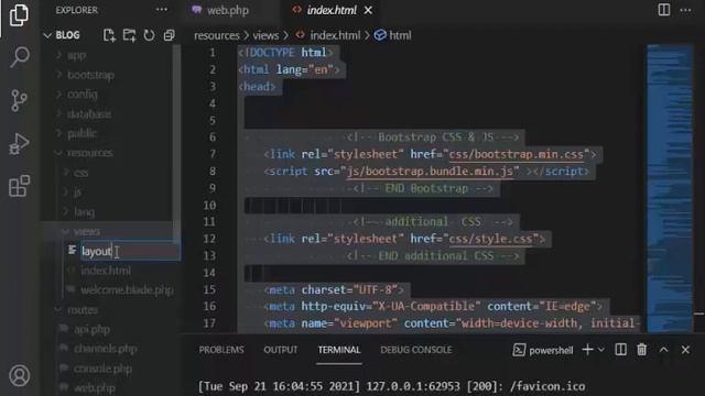Laravel 8 Installation Bootstrap Template смотреть онлайн