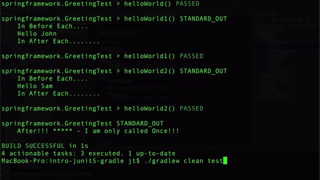 Running JUnit 5 Tests with Gradle смотреть онлайн