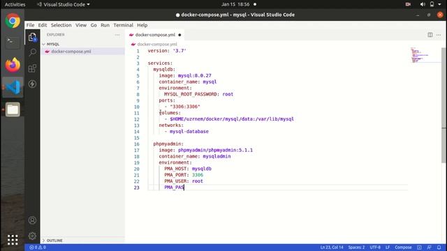 Install Mysql, phpMyAdmin using Docker Compose file (Database Management UI Tool) смотреть онлайн