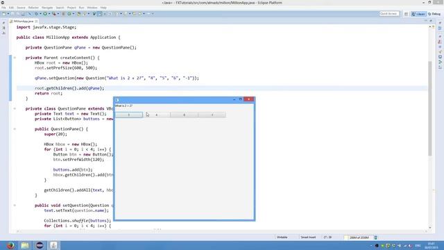 JavaFX Game Tutorial: Millionaire смотреть онлайн